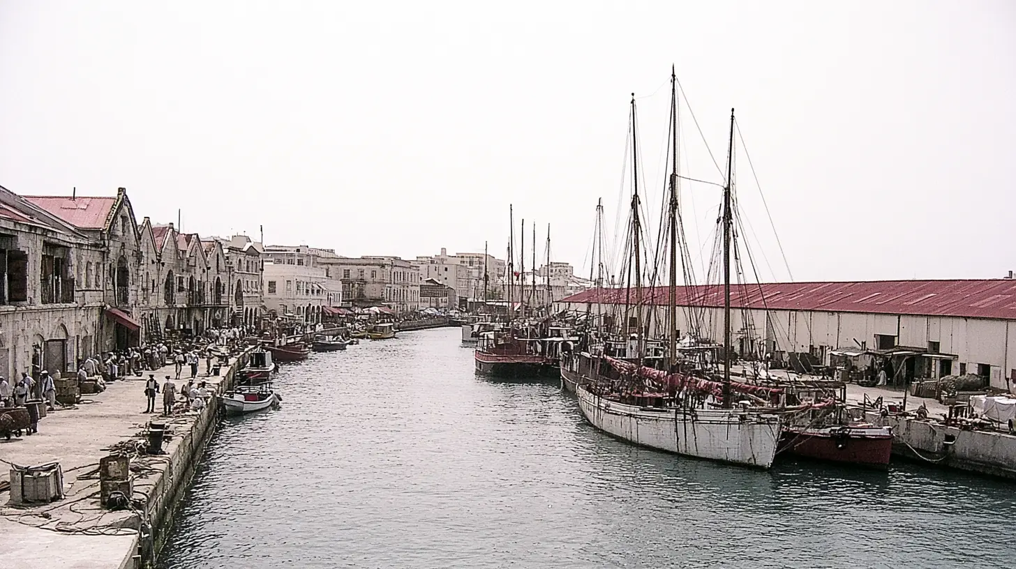 Le port de Bridgetown à la Barbade dans les années 1920