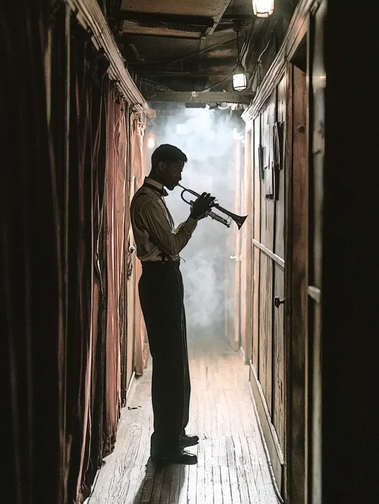 jazzman dans les couloirs du Cotton Club